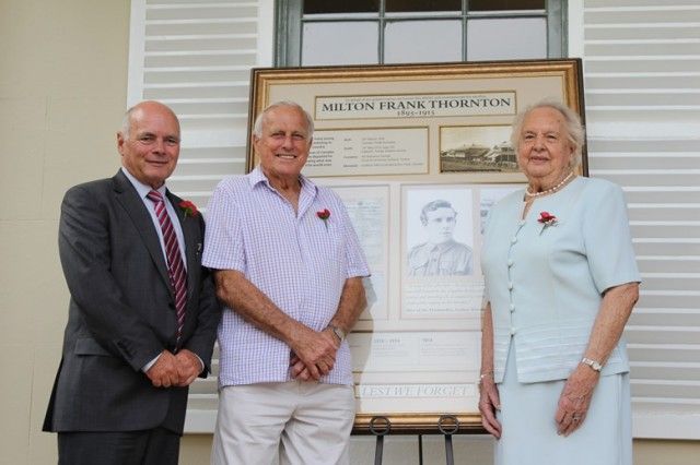 Official unveiling of new local ANZAC commemoration