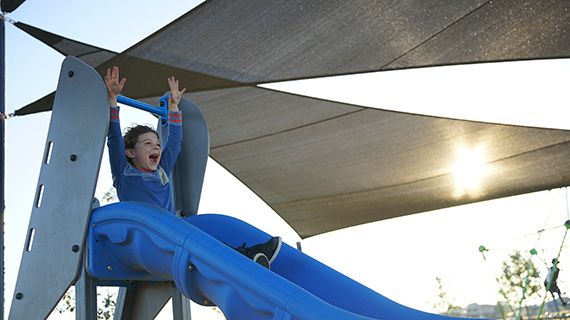 Kids Slides at Robbins Park
